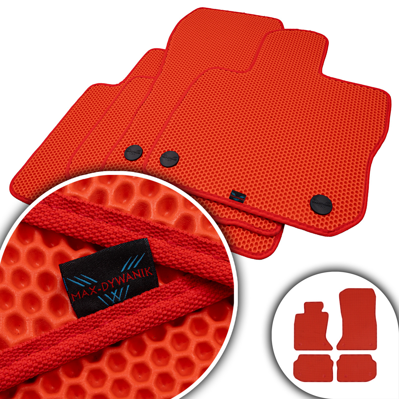 Bmw 5 F10 F11 xDrive 2010-2013 Koberce Eva Eternity Červené Honey