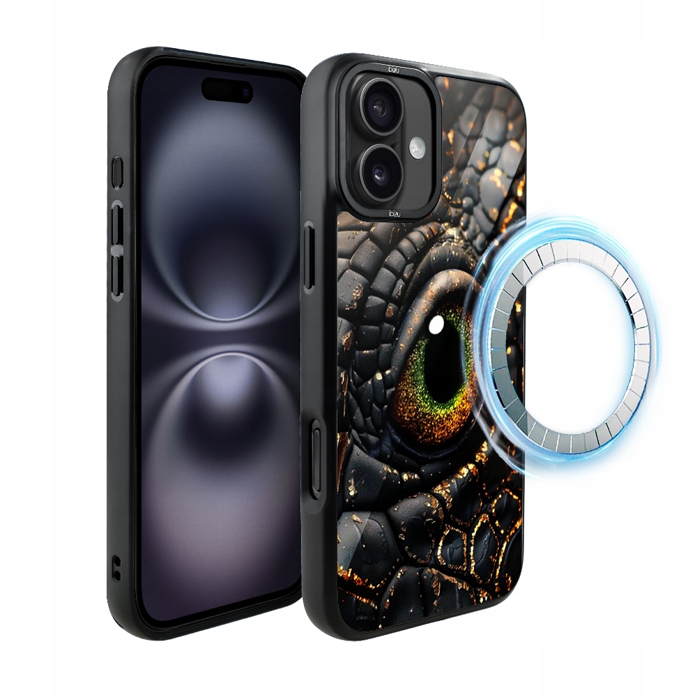 Matný Pouzdro Ibizu DropGuard pro iPhone 16 Plus s MagSafe, barva Amber Dragon