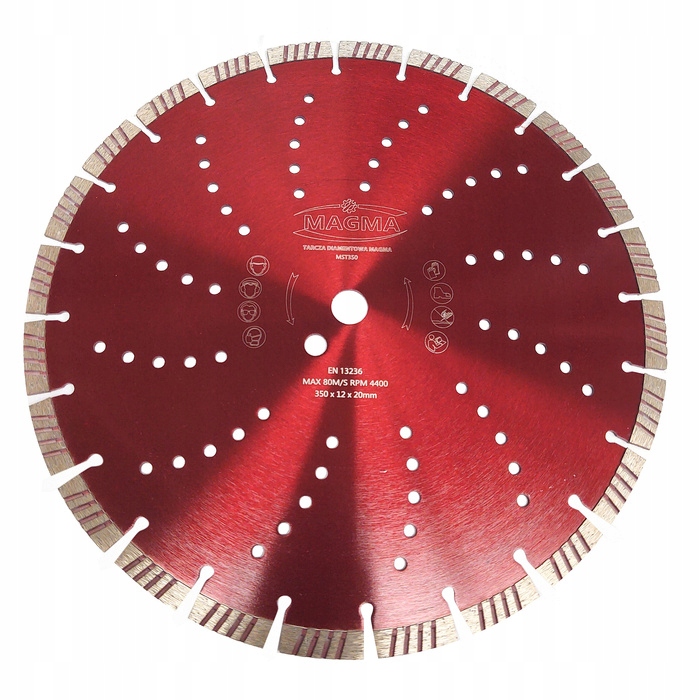 

Tarcza diamentowa do cięcia betonu 350x20mm MST350