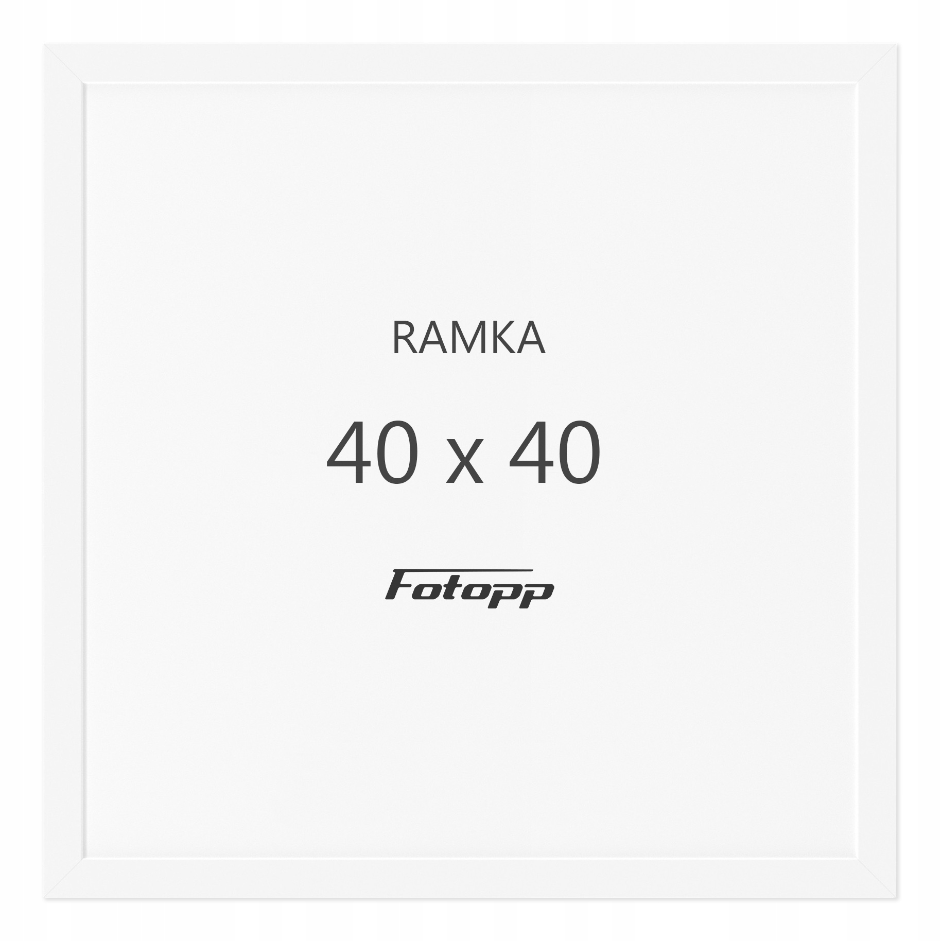 

Kwadratowa Ramka na zdjęcia Biała 40x40 kwadrat