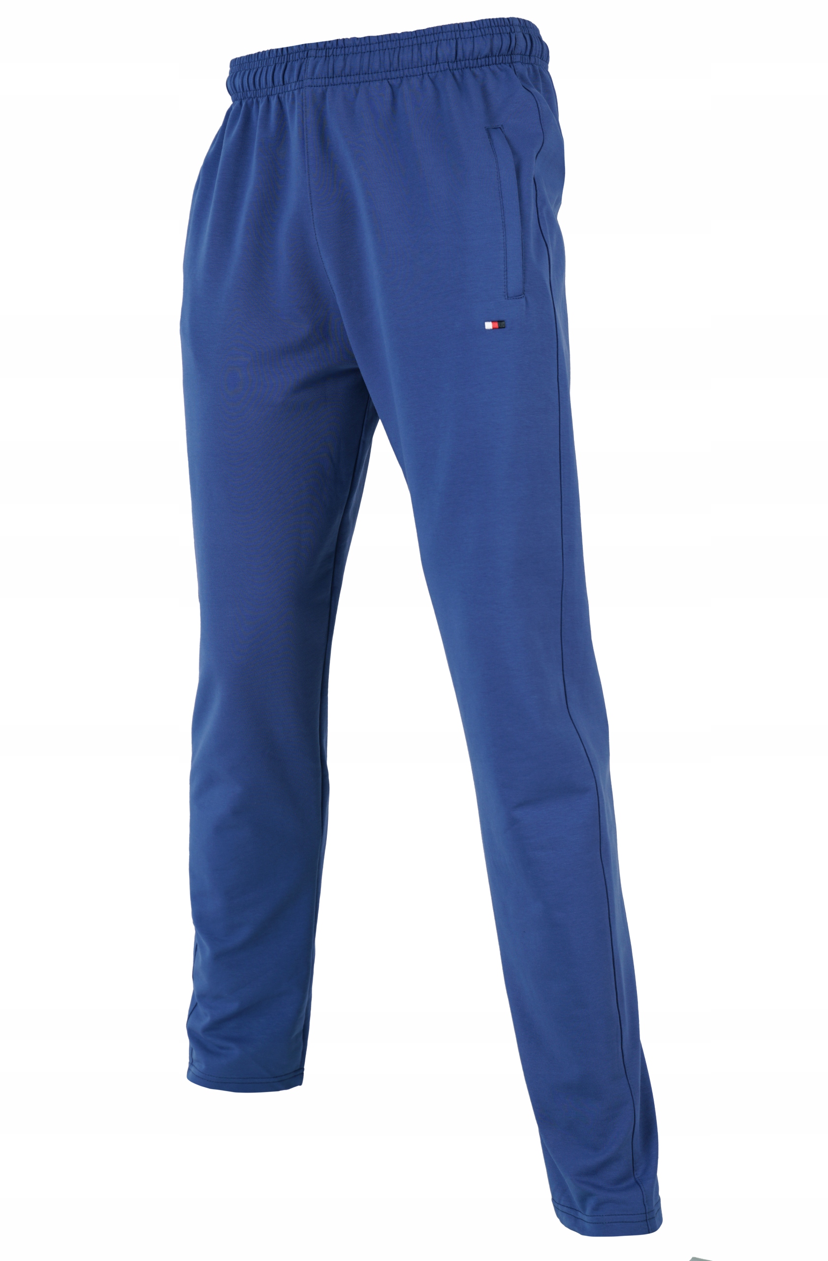 

Spodnie Dresowe Cienkie Proste Niebieskie 2XL
