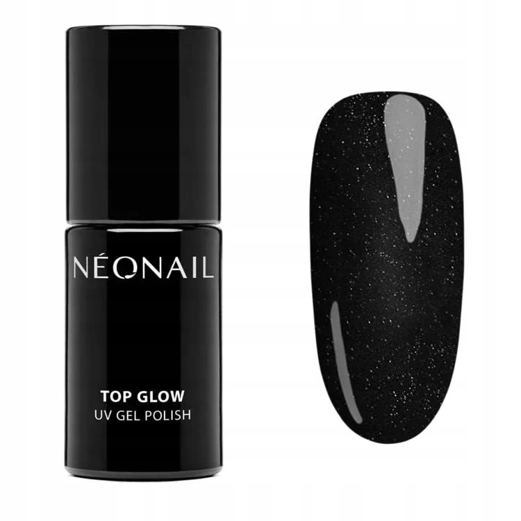 

Neonail Top Glow Silver Srebrny z brokatem 7,2 ml