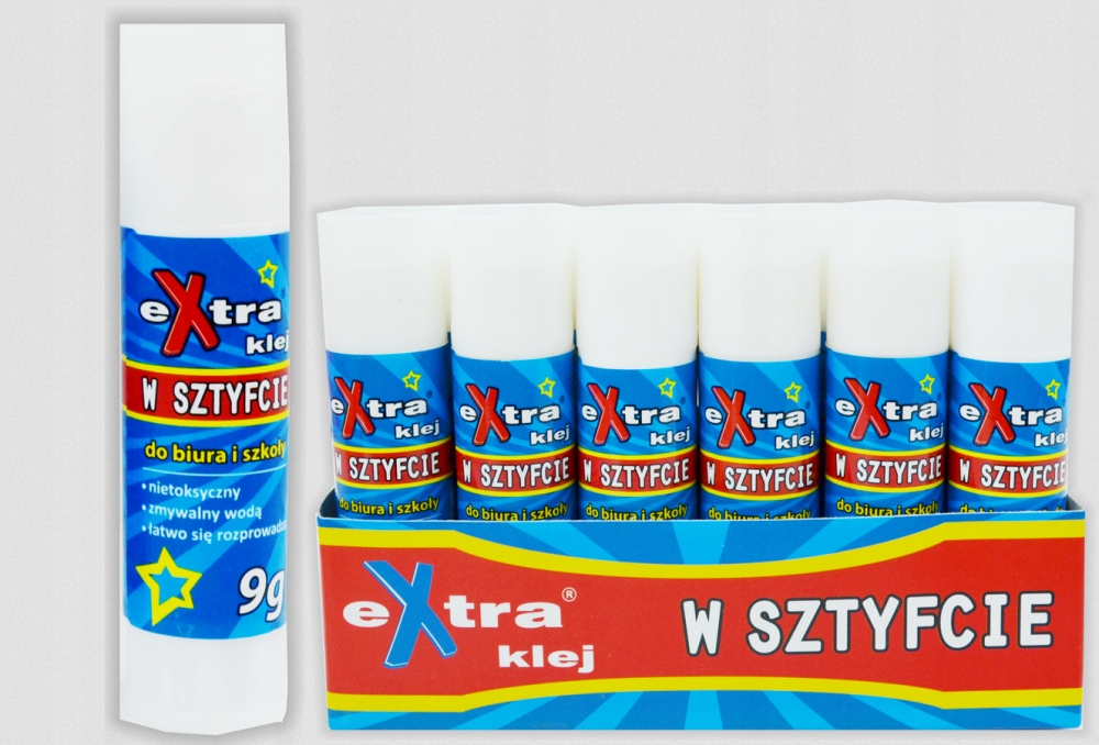 

Klej w sztyfcie Extra szkolny biurowy 9g