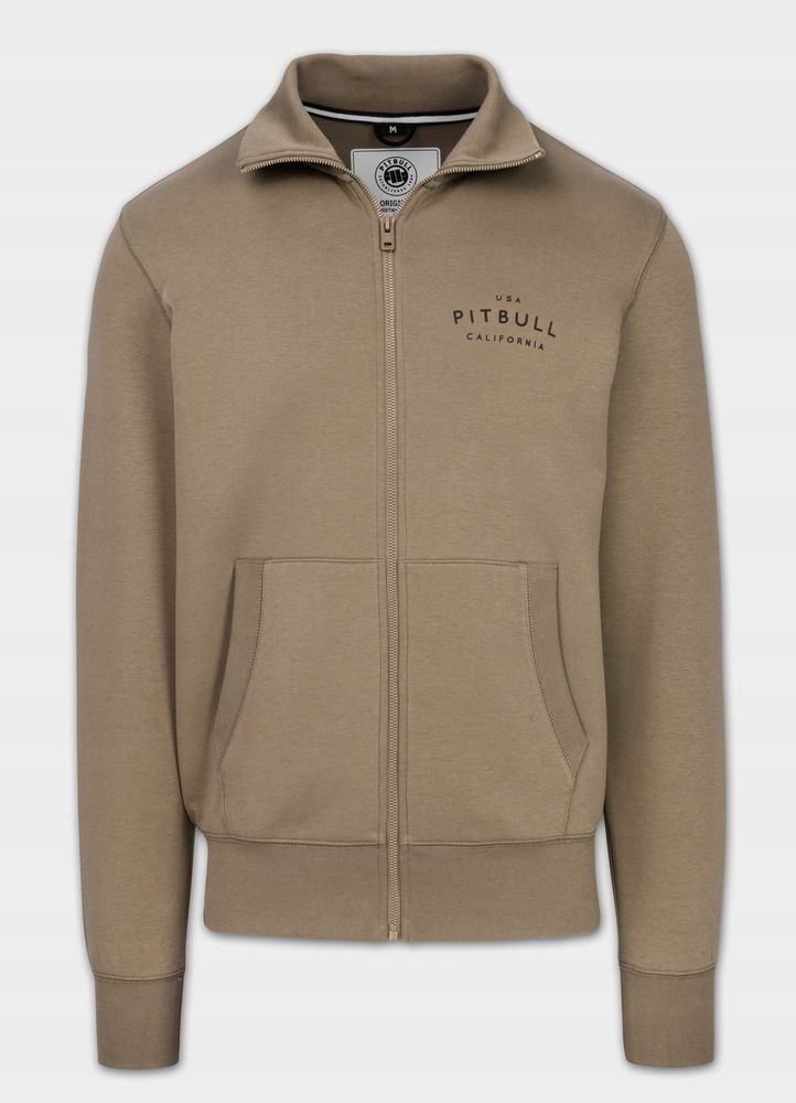 Pánská Rozepínací Mikina Pitbull Sampson, volnočasová, se stojáčkem , hladká