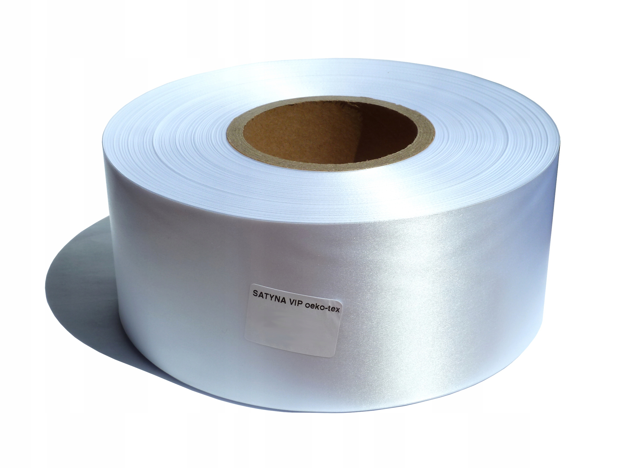 Satén Bílá Vip páska Eko 90 mm/100 m s visačkou