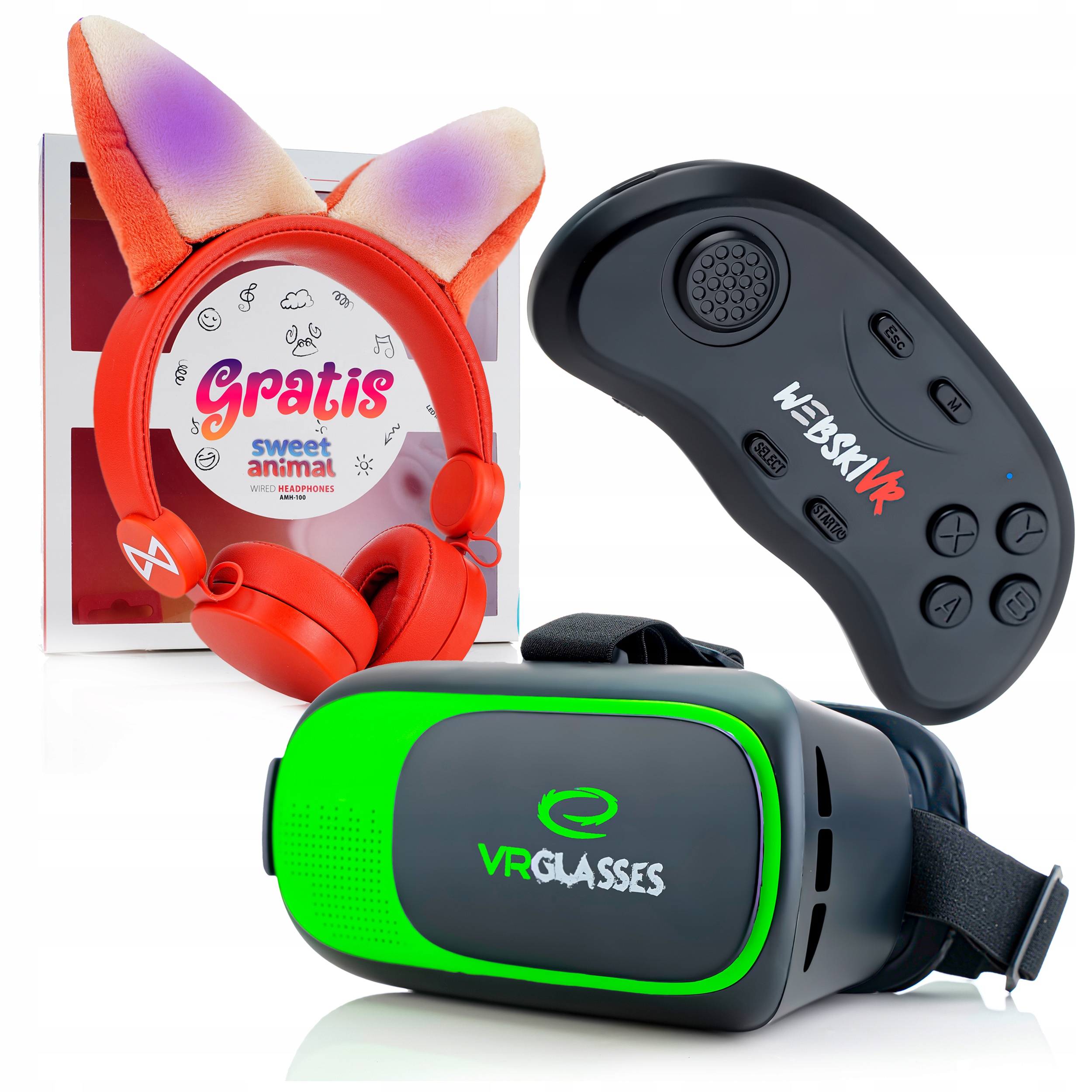 WIRTUALNA RZECZYWISTOŚĆ GOGLE 3D OKULARY VR PILOT