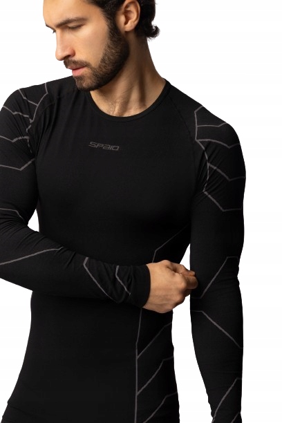 Spaio Unisex termoaktivní tričko Fierce vel. L černo šedé