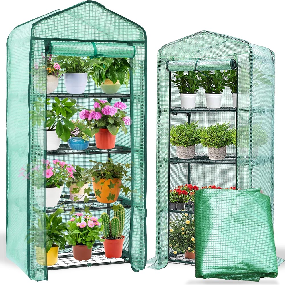 Szklarnia Foliowa Balkonowa Ogrodowa Mini Warzywniak Mesh Foliak 160 cm