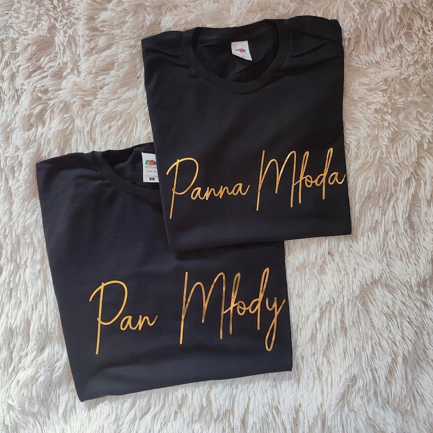 

Zestaw Koszulek Pan Młody Panna Młoda, Ślub