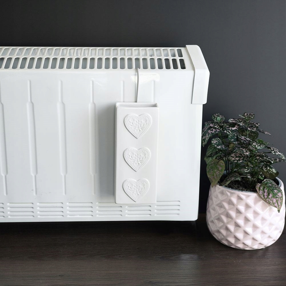 NAWILŻACZ POWIETRZA na KALORYFER GRZEJNIK ceramiczny pojemnik na wodę 300ml Kolor dominujący biały