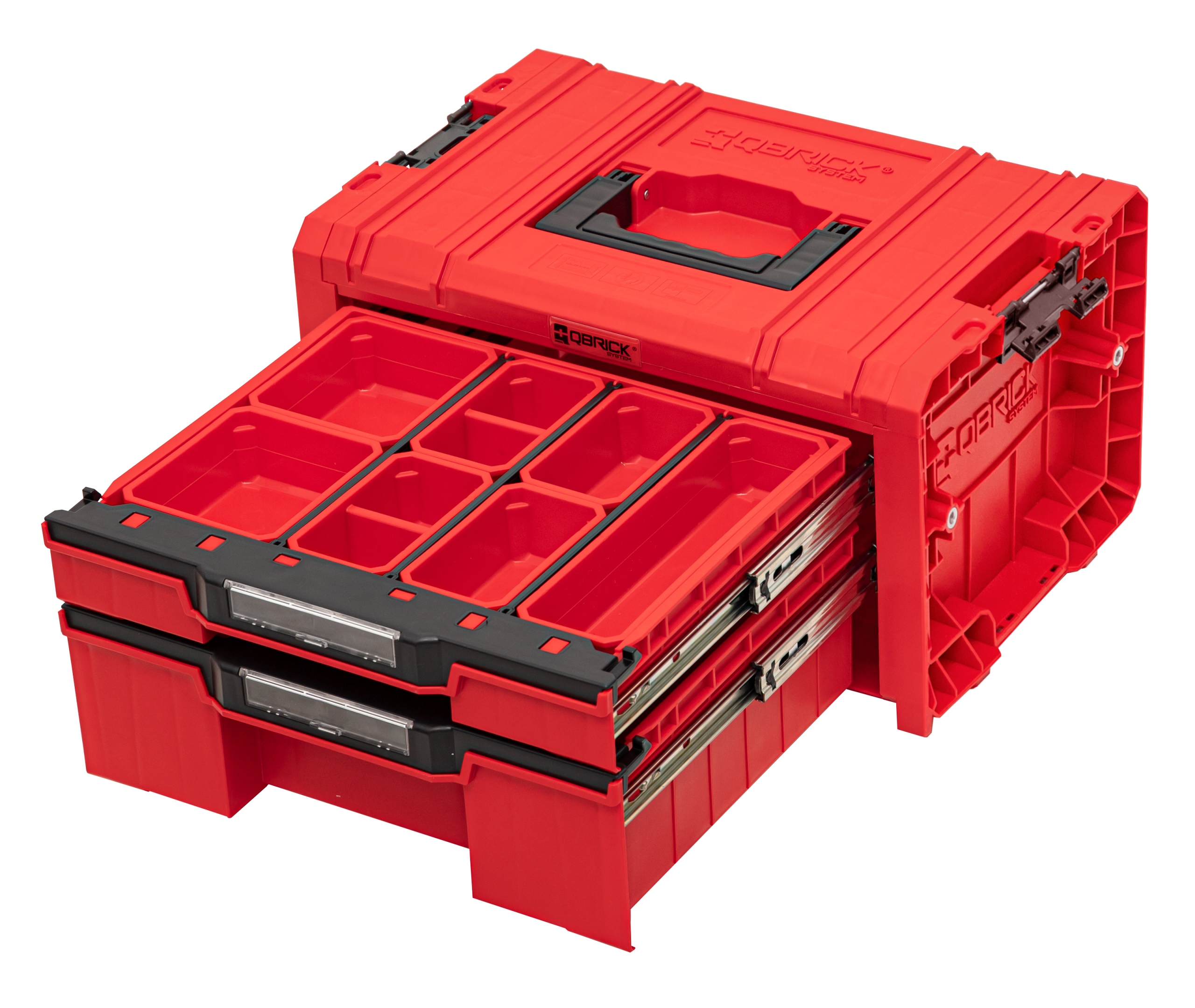 Skrzynka QBRICK SYSTEM PRO Drawer 2 Toolbox Expert RED Ultra HD Wyposażenie w zestawie Tak
