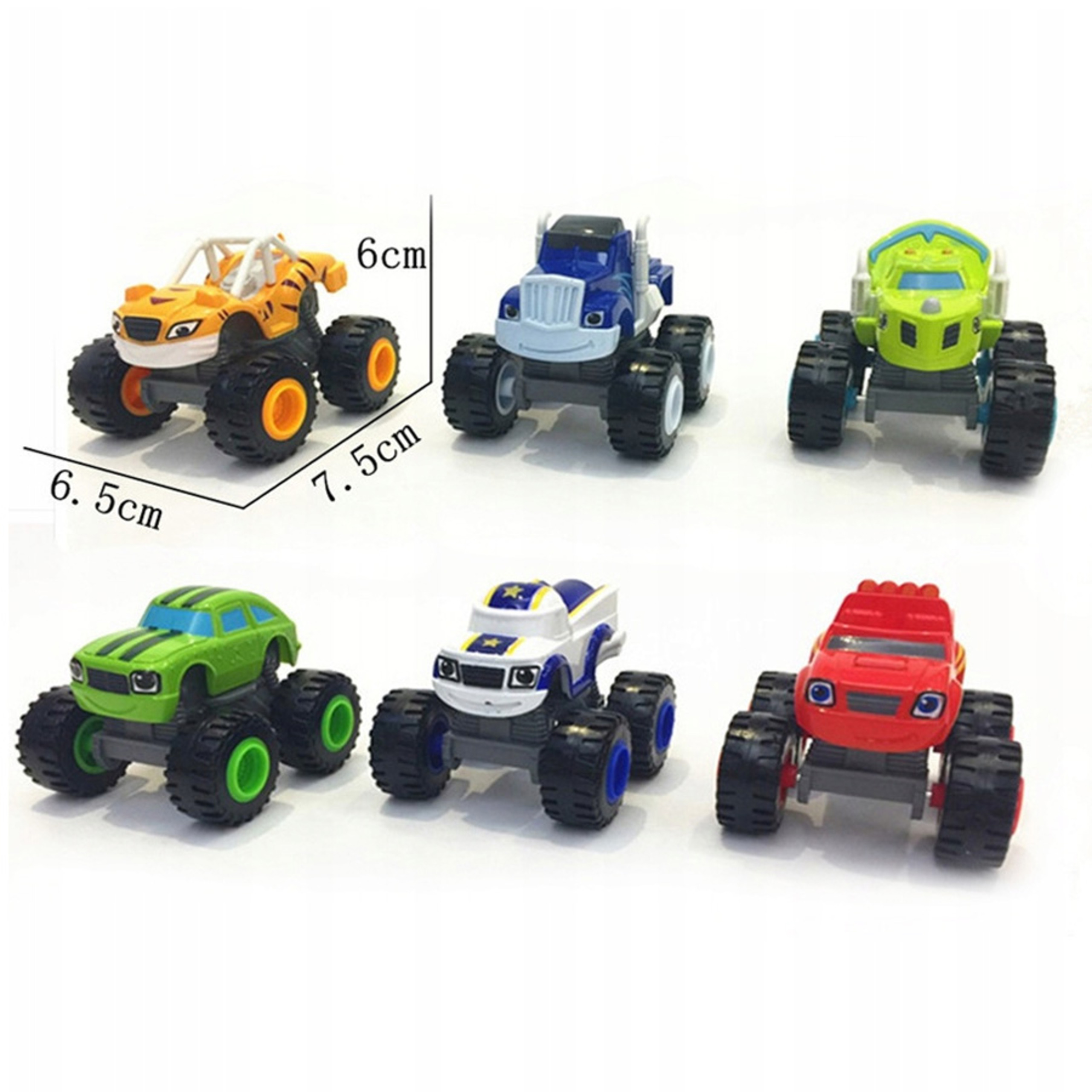 BLAZE I MEGA MASZYNY Zestaw 6 AUTEK Z NAPĘDEM ZABAWKI DLA DZIECI NOWOŚĆ Kod producenta 556555566