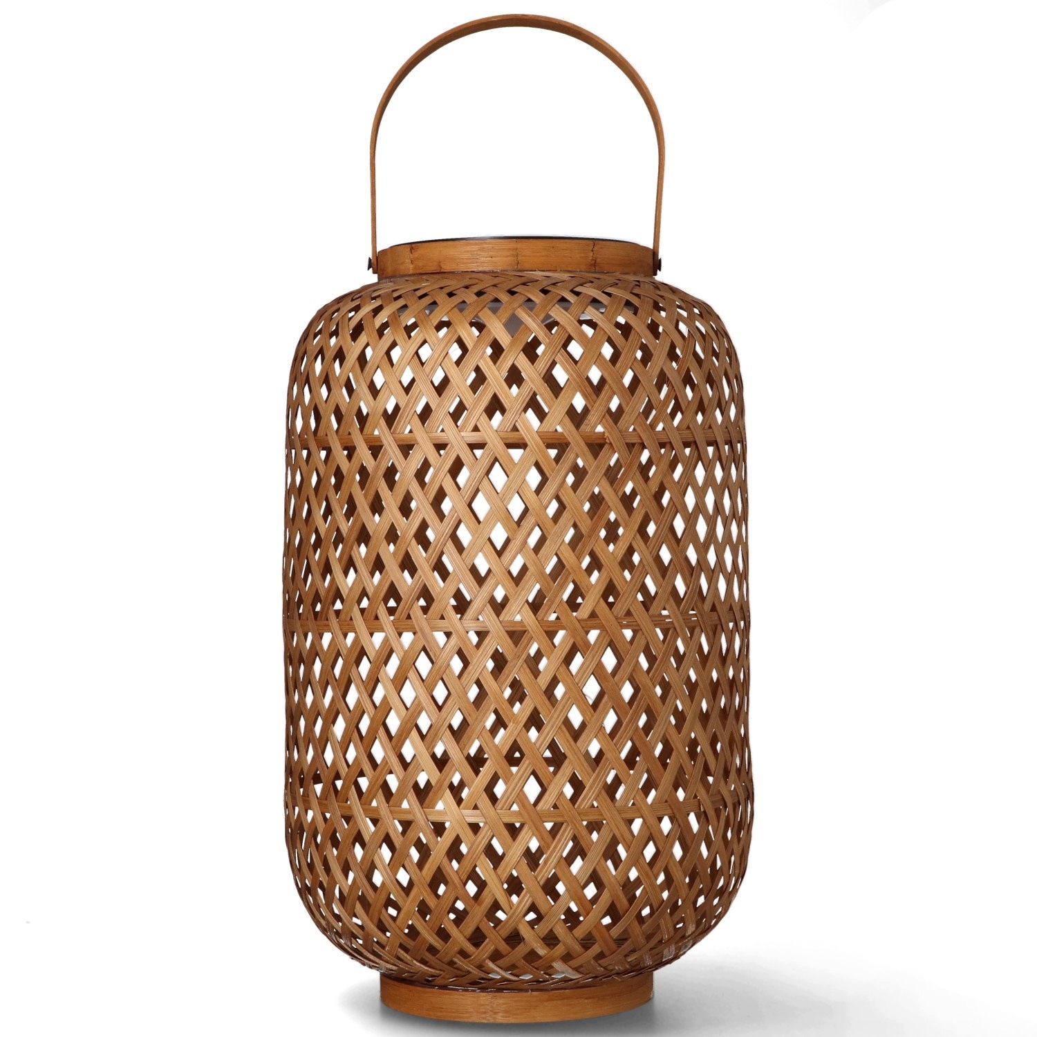 Solární Led lampa s akumulátorem Usb-c 51 cm IP67 Anvo Medan Bamboo