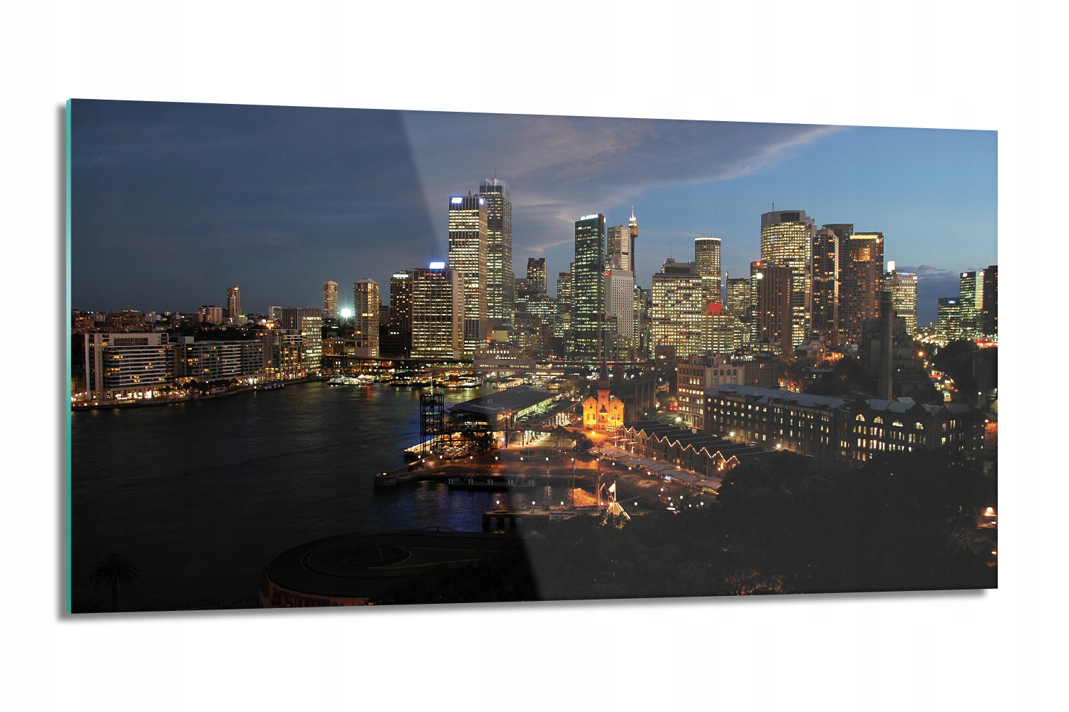 panel do kuchyně s grafikou Město Sydney noc 100x50