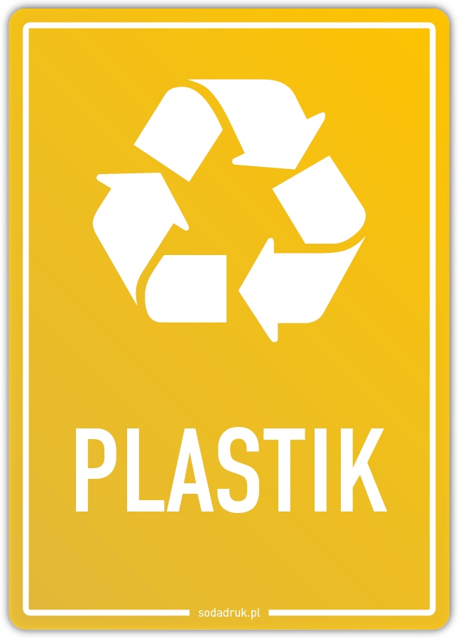 

Plastik naklejka na kosz, segregacja odpadów A6