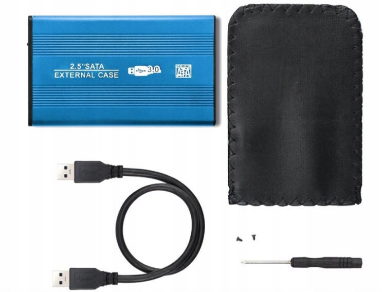 

Obudowa Dysku 2,5'' Kieszeń Hdd Sata Usb 3.0 Blue