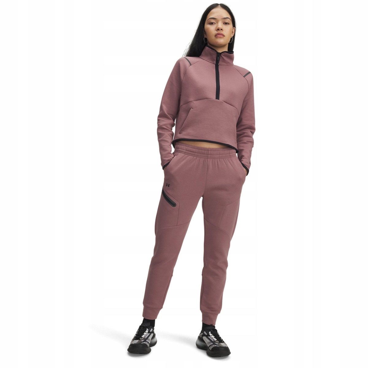 Damskie spodnie dresowe Under Armour Ua Unstoppable Fleece Różowy XL