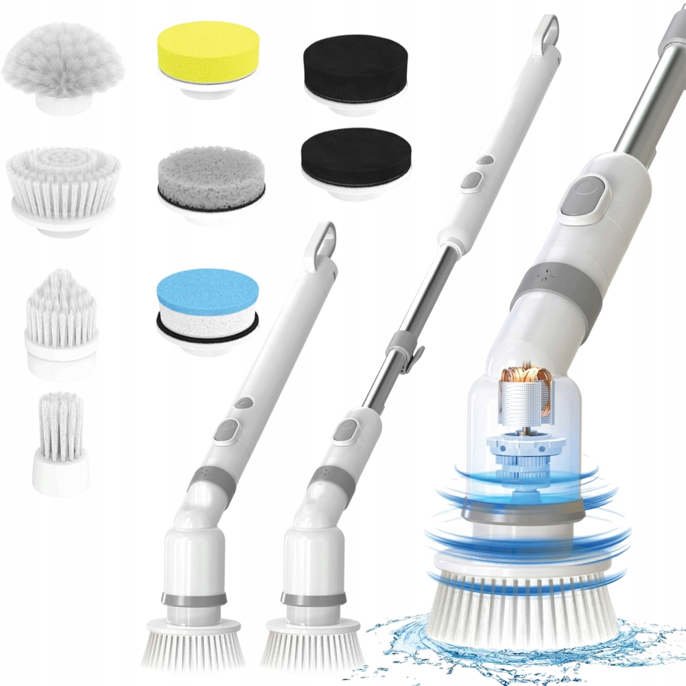 9V1 Bezdrátový Elektrický Rotační Kartáč, Čisticí Mop, Silný