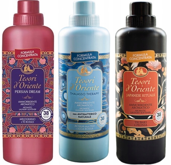 Levně Tesori d'Oriente Sada 3 italských oplachovacích přípravků 760 ml Ptj