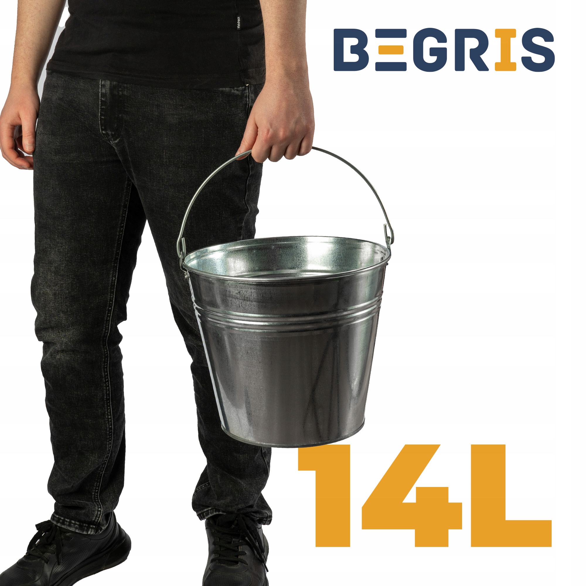 WIADRO METALOWE OCYNKOWANE 14L MOCNE OCYNK Marka inna