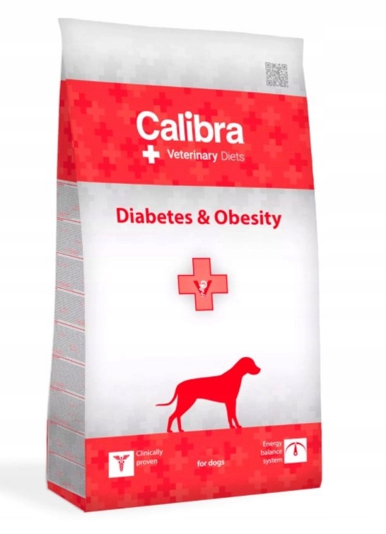 Levně Calibra Veterinary Diets Diabetes Obesity Krmivo pro psy 12 kg Calibra