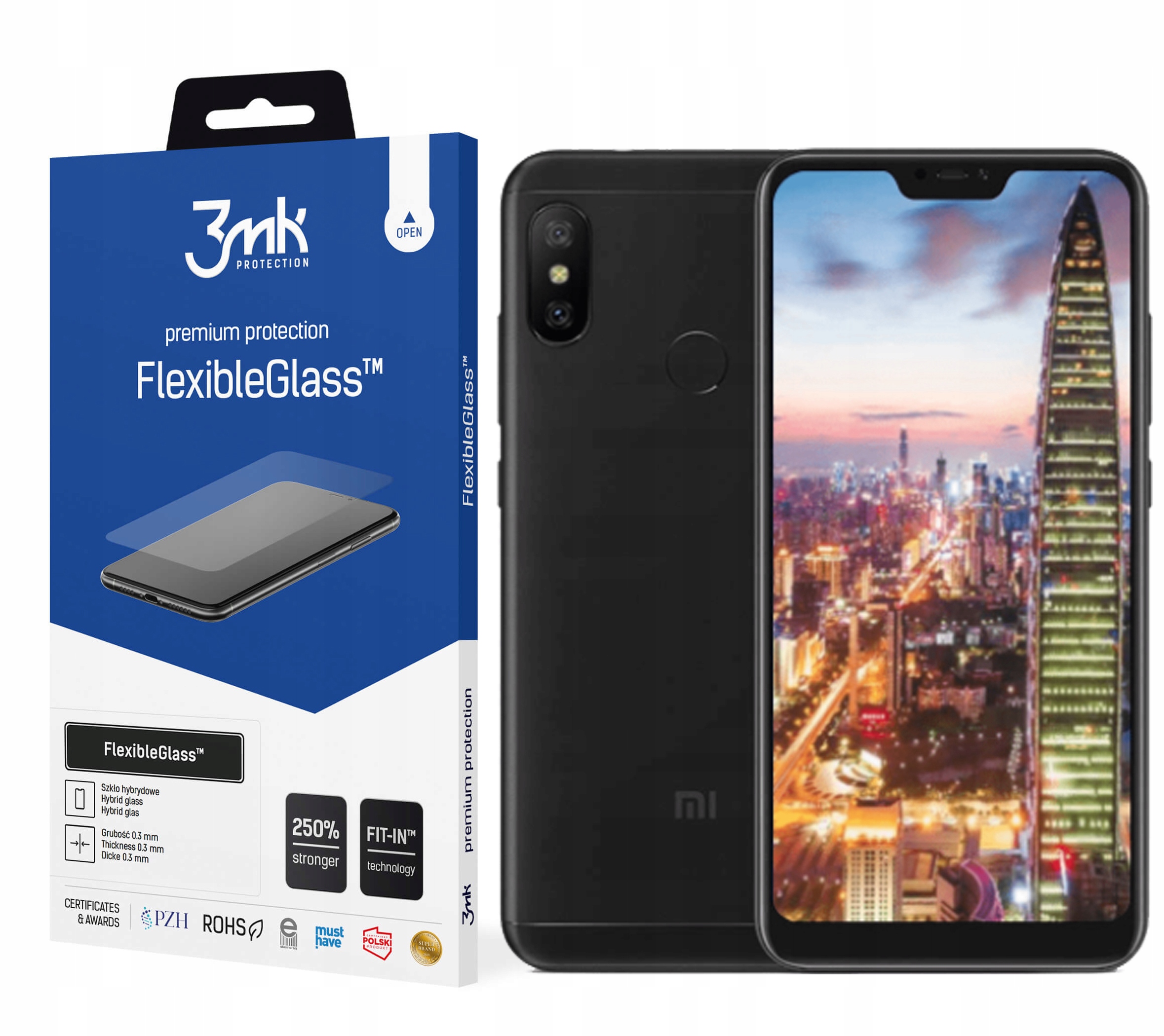 

Szkło 3MK FlexibleGlass do Xiaomi Redmi Note 6 Pro