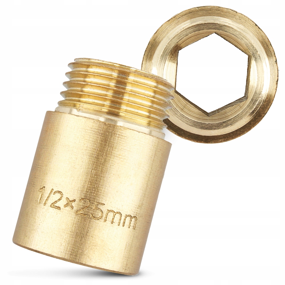 ZŁĄCZKA MOSIĘŻNA PRZEDŁUŻKA RURY WODY 1/2 25 MM MOSIĄDZ KRÓCIEC SZTUCER Kod producenta SE010909003