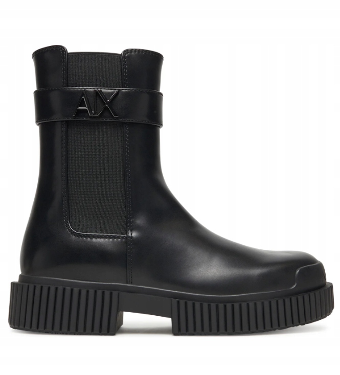 Armani Exchange Kotníkové Boty XW001634 AF17474 UC001 Černé vel. 37