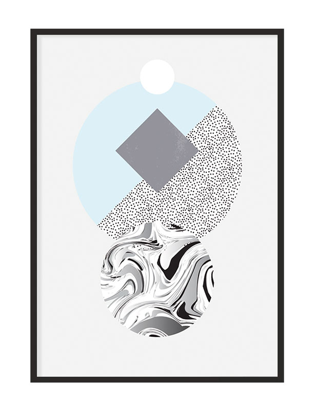 

Obraz Plakat W Ramie 53x73 cm Geometria P1095