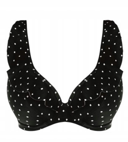 Freya Měkká Podprsenka Bikini Horní Černá Kostice vel. 60I