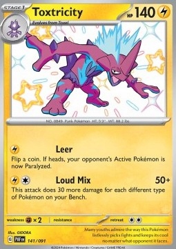 Pokemon Tcg Elektryczny Toxtricity (paf 141)