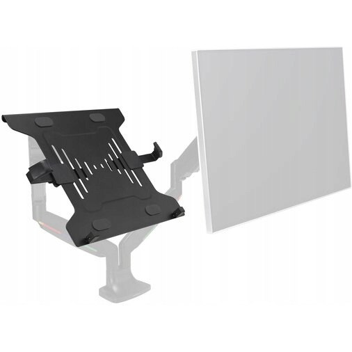 Podstavec pod notebook připevněný na rameni k monitoru černý K53801WW Kens