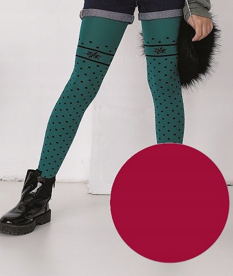 

Rajstopy Winter Knittex 50den wzór 128-134 rosso
