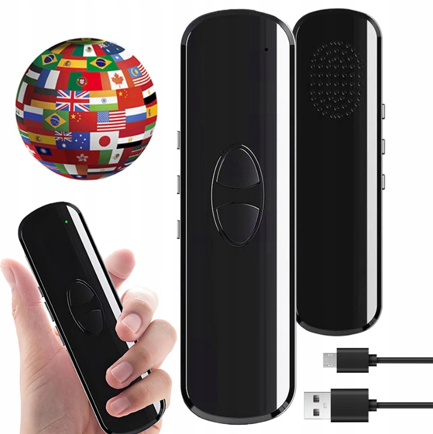 Electronic translator without WiFi 137 languages aluminium portable 400mAh