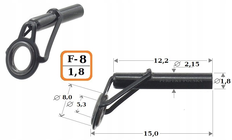 PRZELOTKA SZCZYTOWA PERFEKT BK F-8 /1,8 mm Marka Perfekt