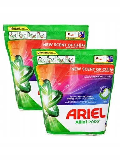 Levně 2x Kapsle na praní Ariel All in One Pods Color pro barvy 60ks