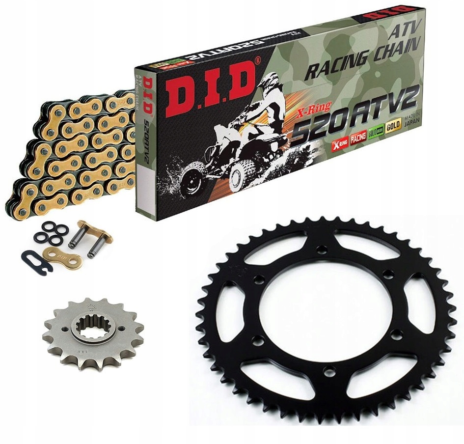 520ATV2 98 - ПРИВОДНОЙ КОМПЛЕКТ DID X-RING ATV YAMAHA RAPTOR 700