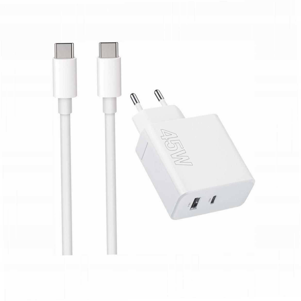 Szybka ładowarka 45W z długim kablem 2m 2 wejścia do Xiaomi 15 5G