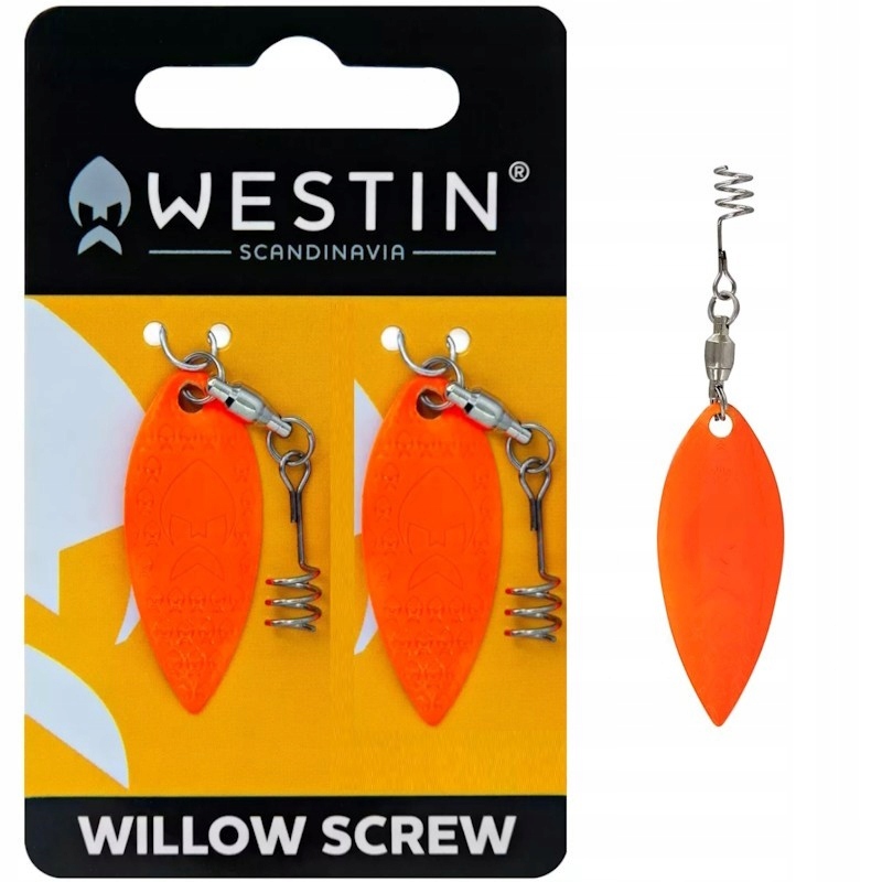 Skrzydełko Bystka Do Przynęt Westin Add-It Willow Screw S Fluo Orange 2szt.