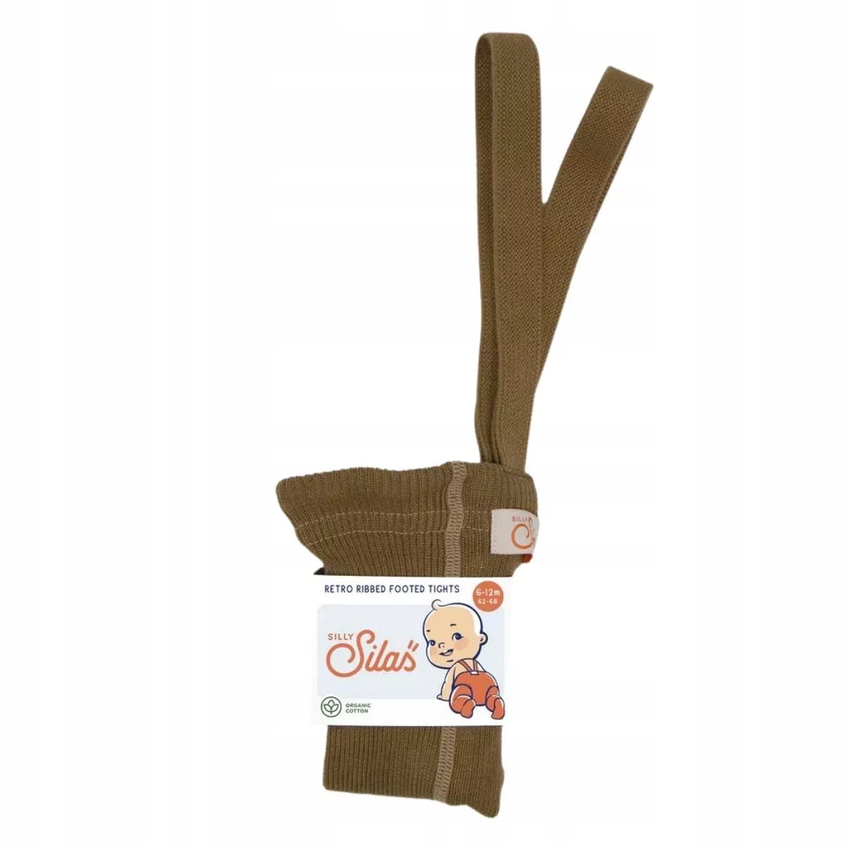 Rajstopy Z Szelkami Acorn Brown Brązowy 0/2M Silly Silas