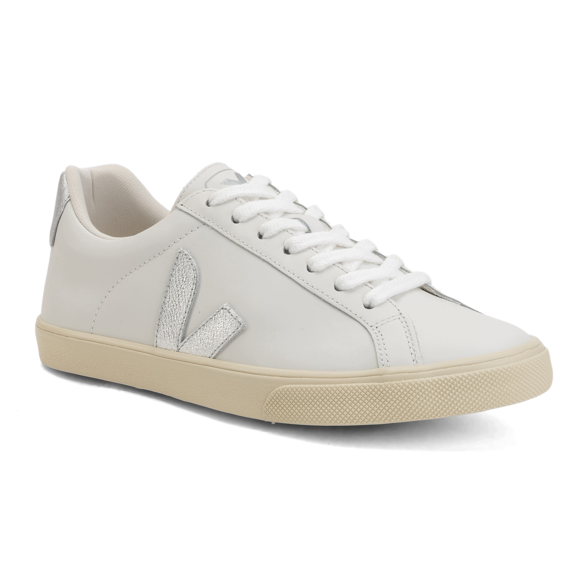 Dámské boty Veja Esplar Logo Leather extra white/silver