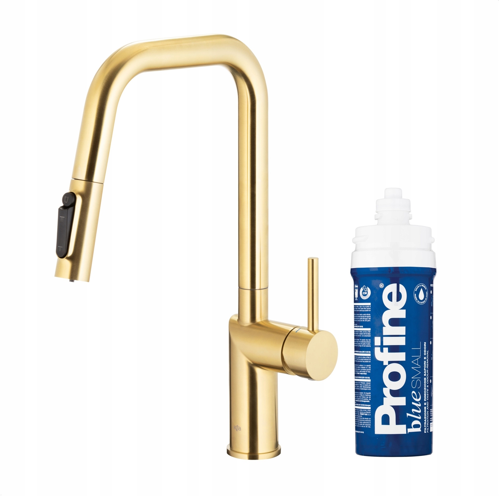 Kfa Kuchynská Batéria Duero Pure Style Profine Blue S, Brúsené Svetlé Zlato