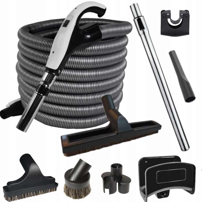 Sada na úklid 12 m pro centrální vysavač, hadice Gv 12 m trubka, kartáč