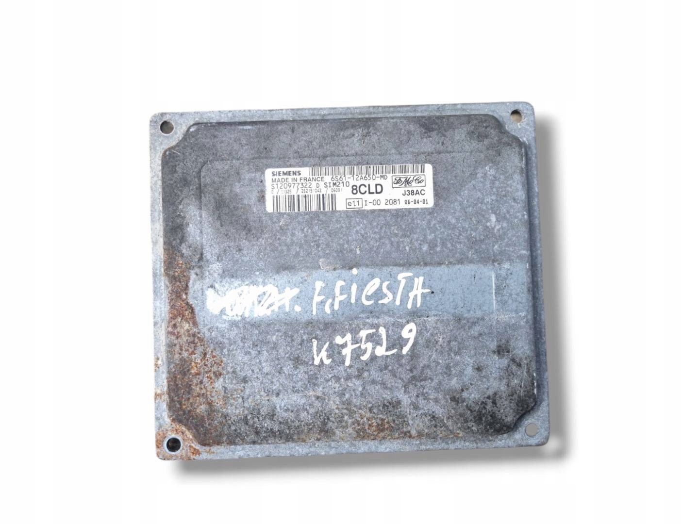 control unit of the engine Ford Fiesta 5 facelift 2006 6S61-12A650-MD