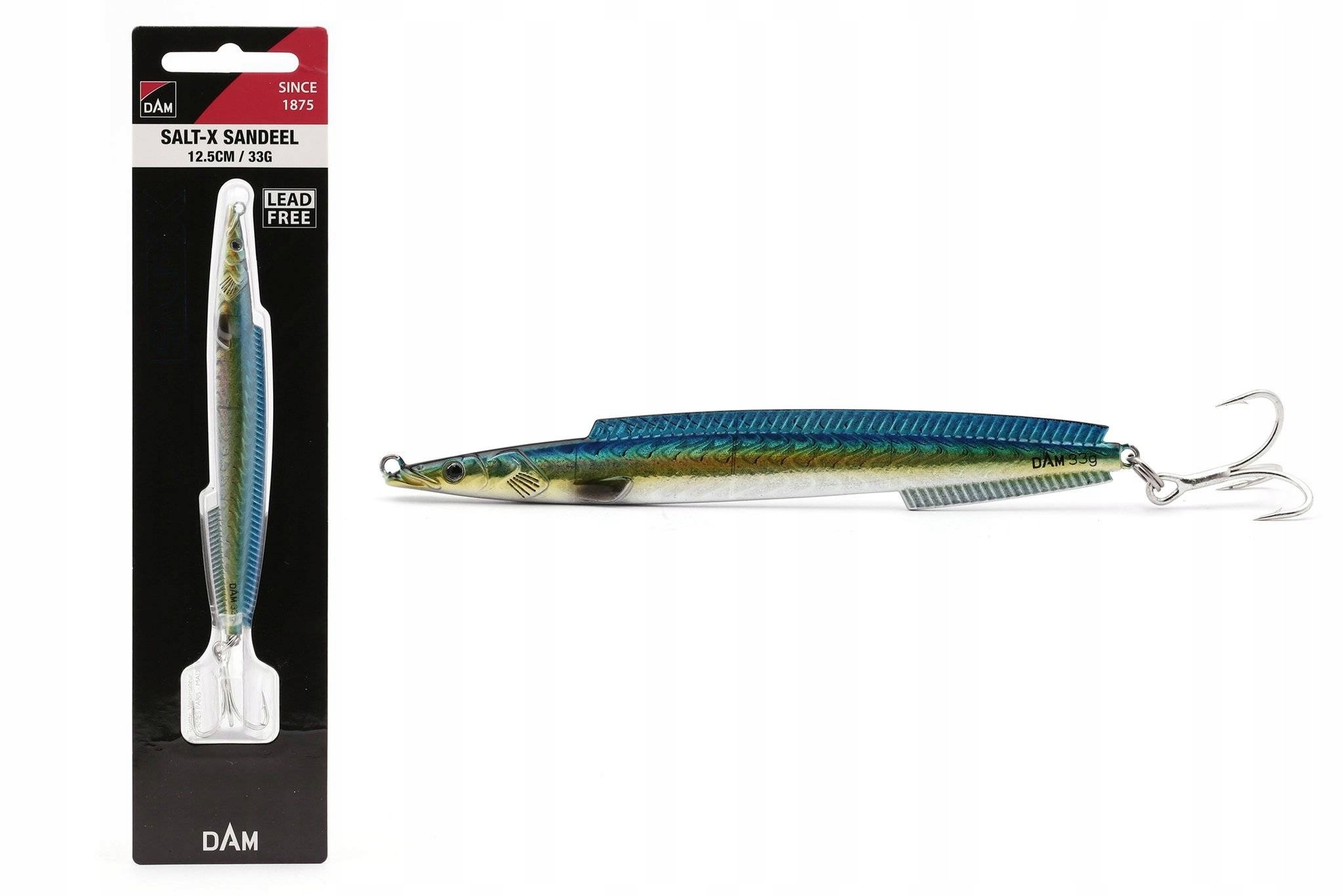 Przynęta Dam Salt-x Sandeel Blade Blue UV-15,0 g