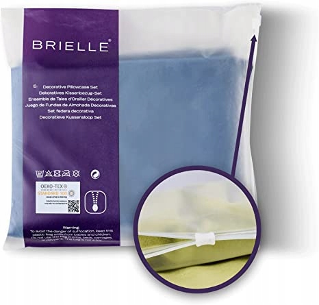 2 X POSZEWKA DEKORACYJNA BRIELLE NIEBIESKA 45X45 Kod producenta BRIELLE