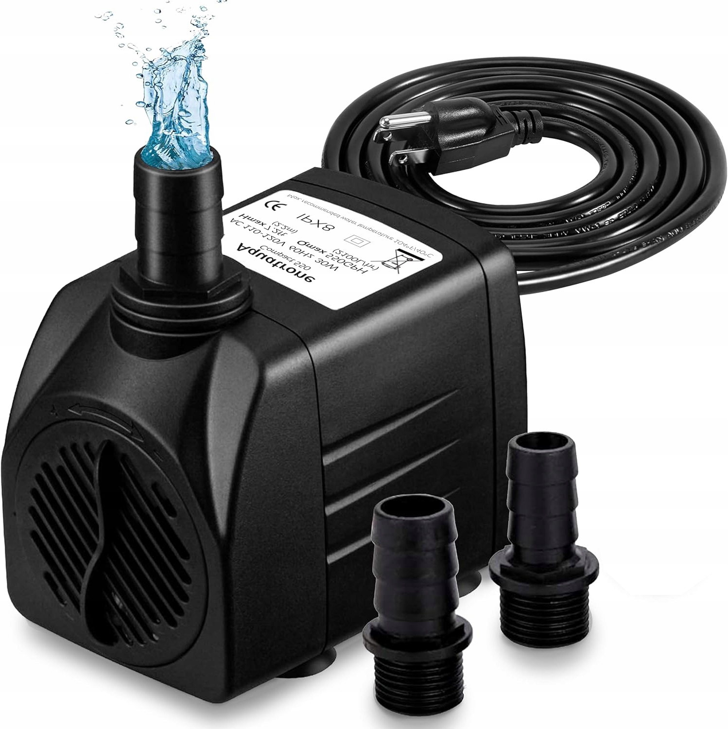 Levně Mini Vodní Pumpa Do Akvarijního Terária 600 L/h 10 W, Regulovatelné Množství Vody