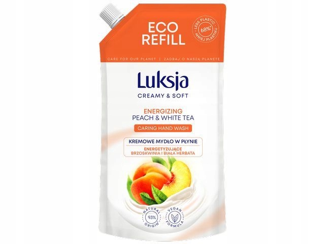

Mydło w płynie Luksja Brzoskwinia 900ml Zapas New