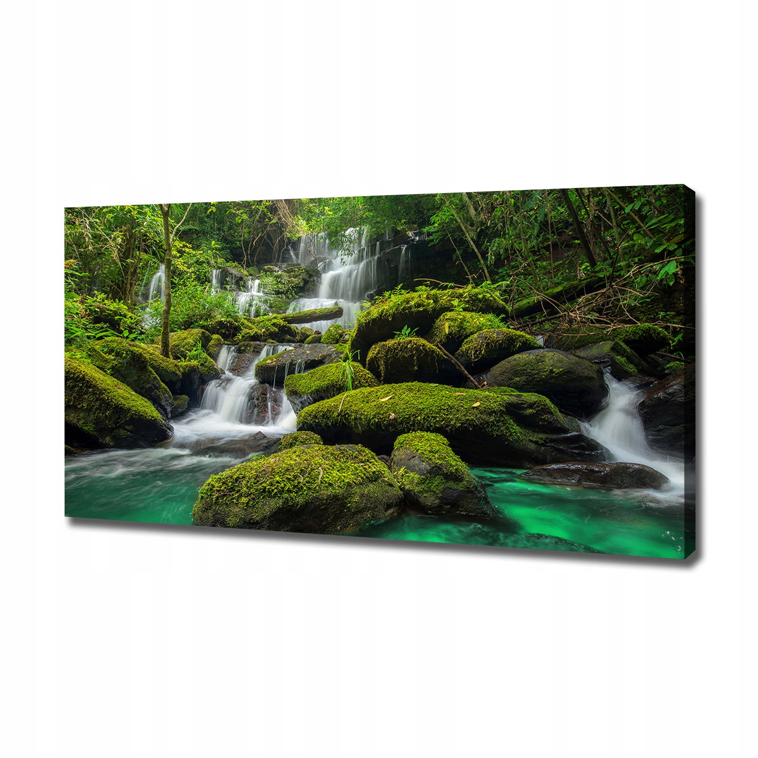 Fotoobraz obraz na plátně Vodopád v lese 120x60 cm