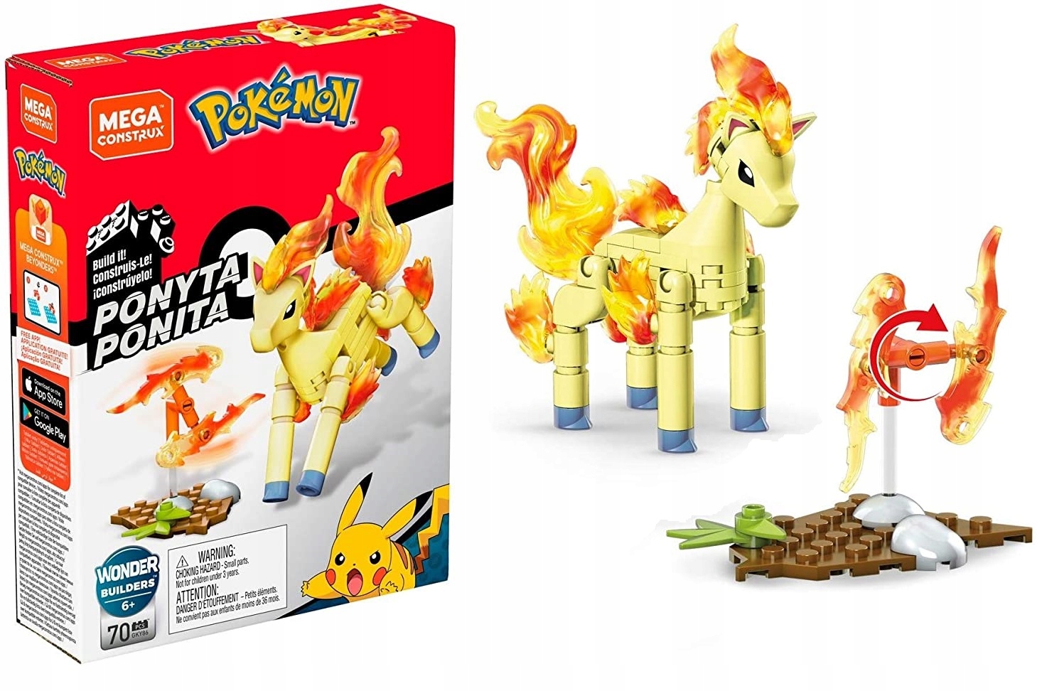 

Figurka Pokemon Ponita Klocki Ponyta Construx